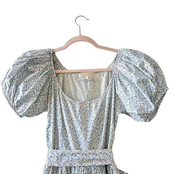 Loveshackfancy Floral Lais Celebration 100% Cotton Poplin Midi Dress sz 0 - Picture 4 of 7